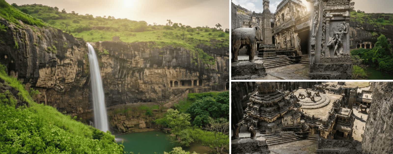 Ajanta + Ellora Caves Full-Day Tour from Aurangabad (Sambhajinagar) | BagbanCab.com