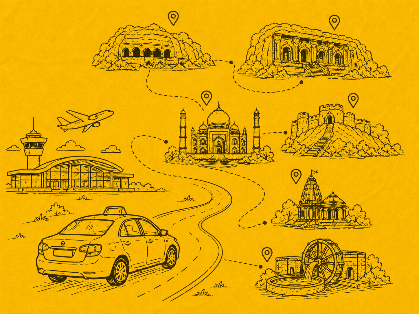 Ajanta Ellora Taxi from Railway Station Aurangabad – How to Book a Comfortable Sightseeing Cab?